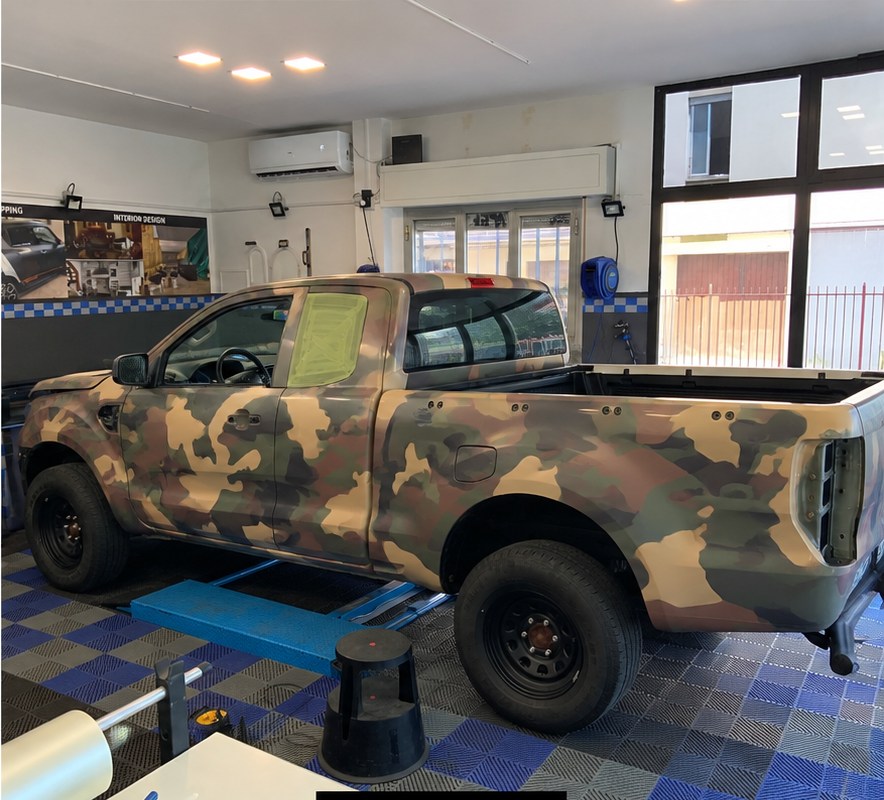 Ford Ranger — Wrap camouflage: dopo